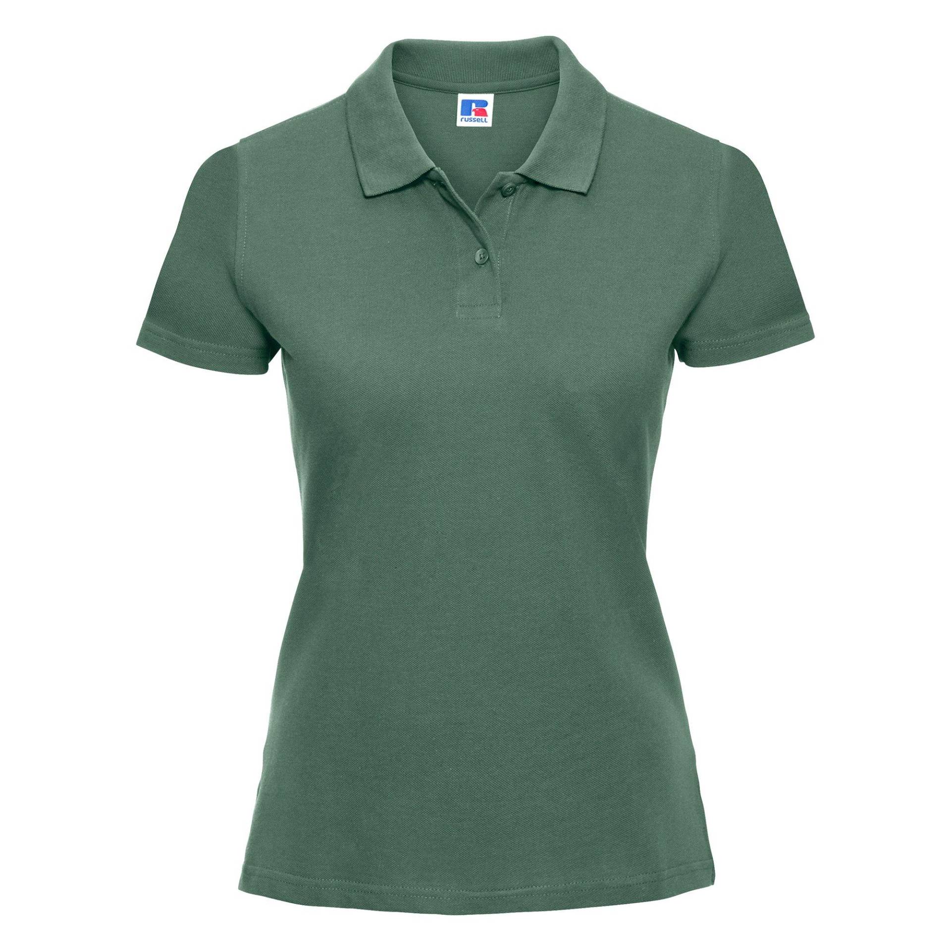 Polo Shirt Europe Klassik Kurzarm Damen Grün XL von Russell