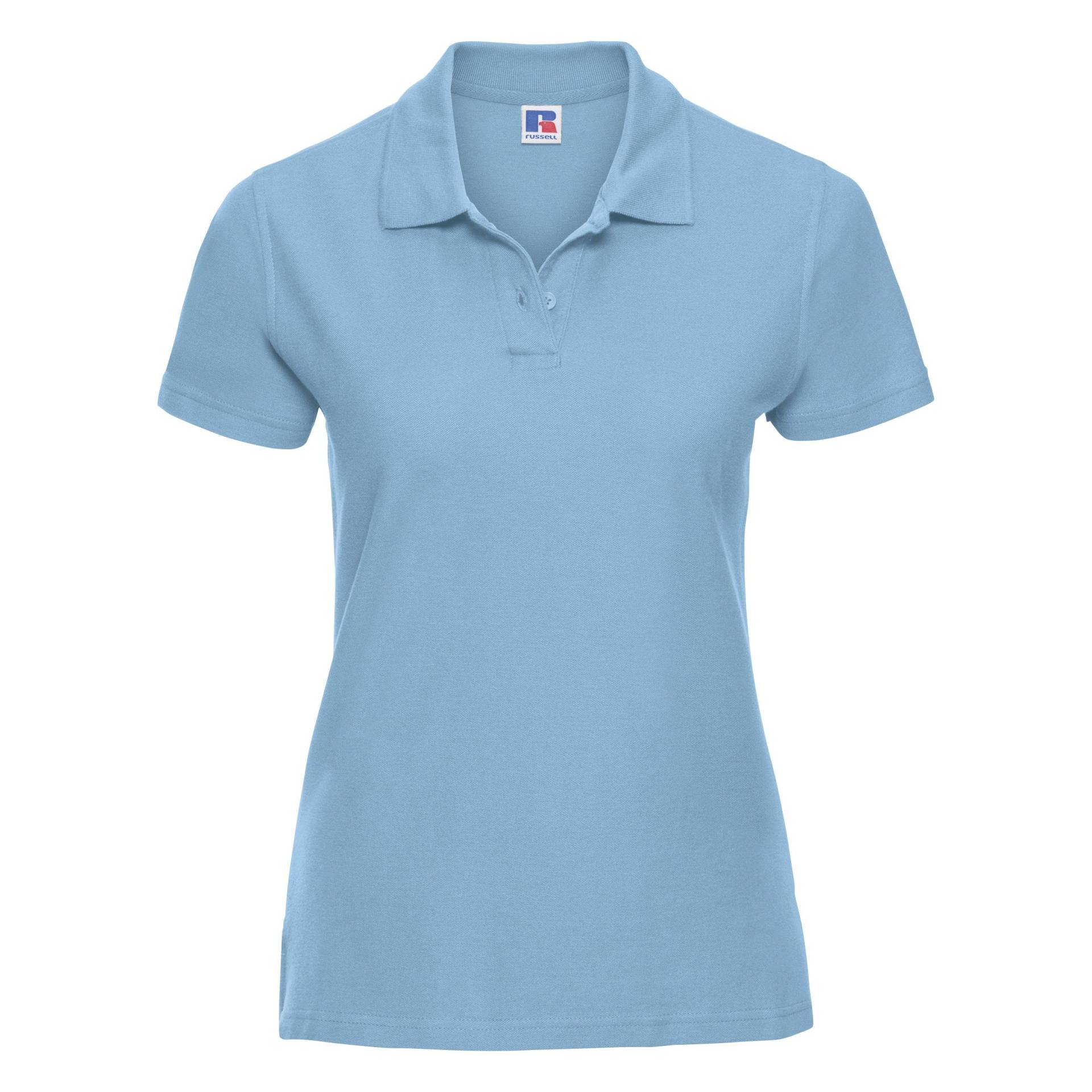 Polo Shirt Europe Ultimate Klassik Kurzarm Damen Himmelblau XL von Russell