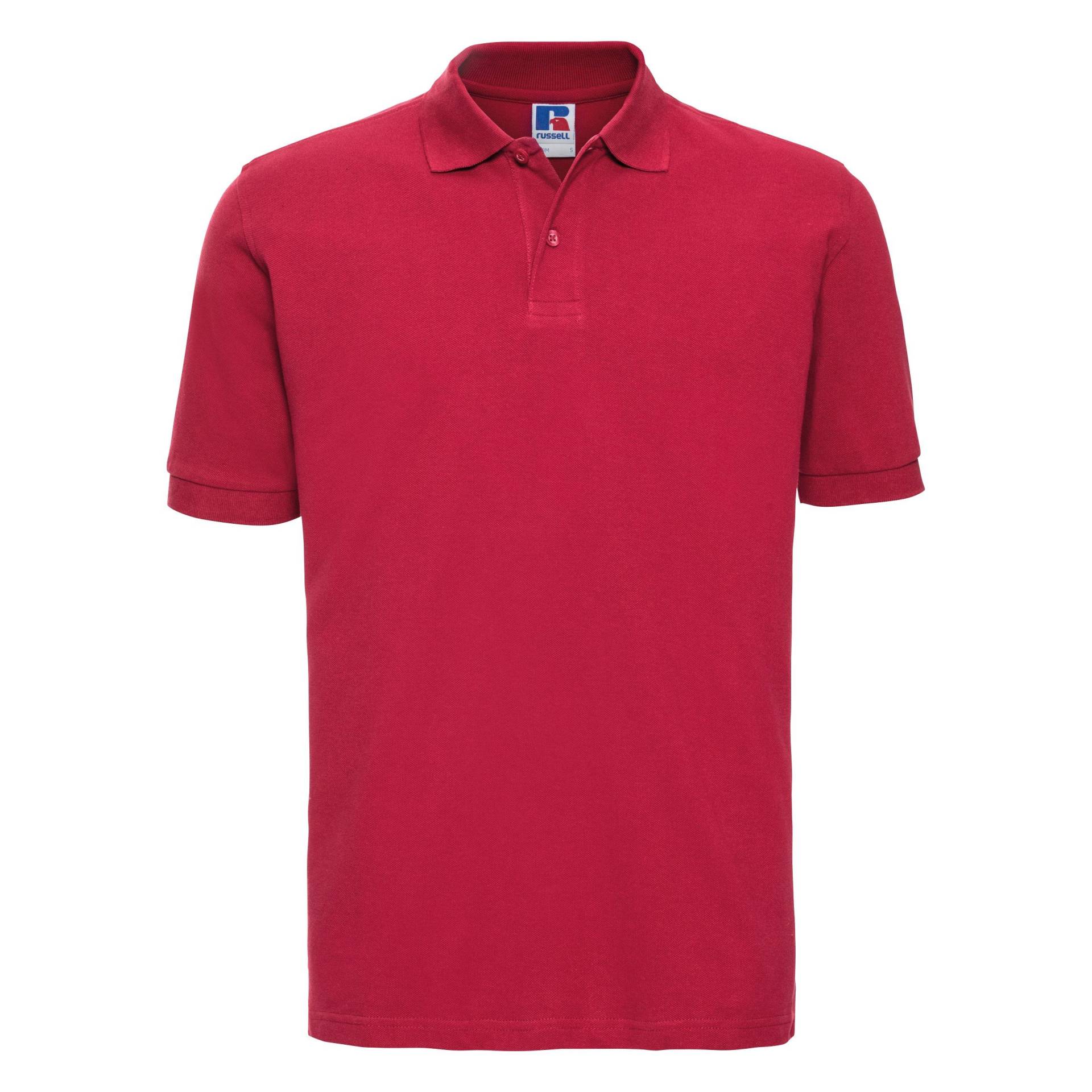 Poloshirt, Kurzarm Herren Rot Bunt XL von Russell