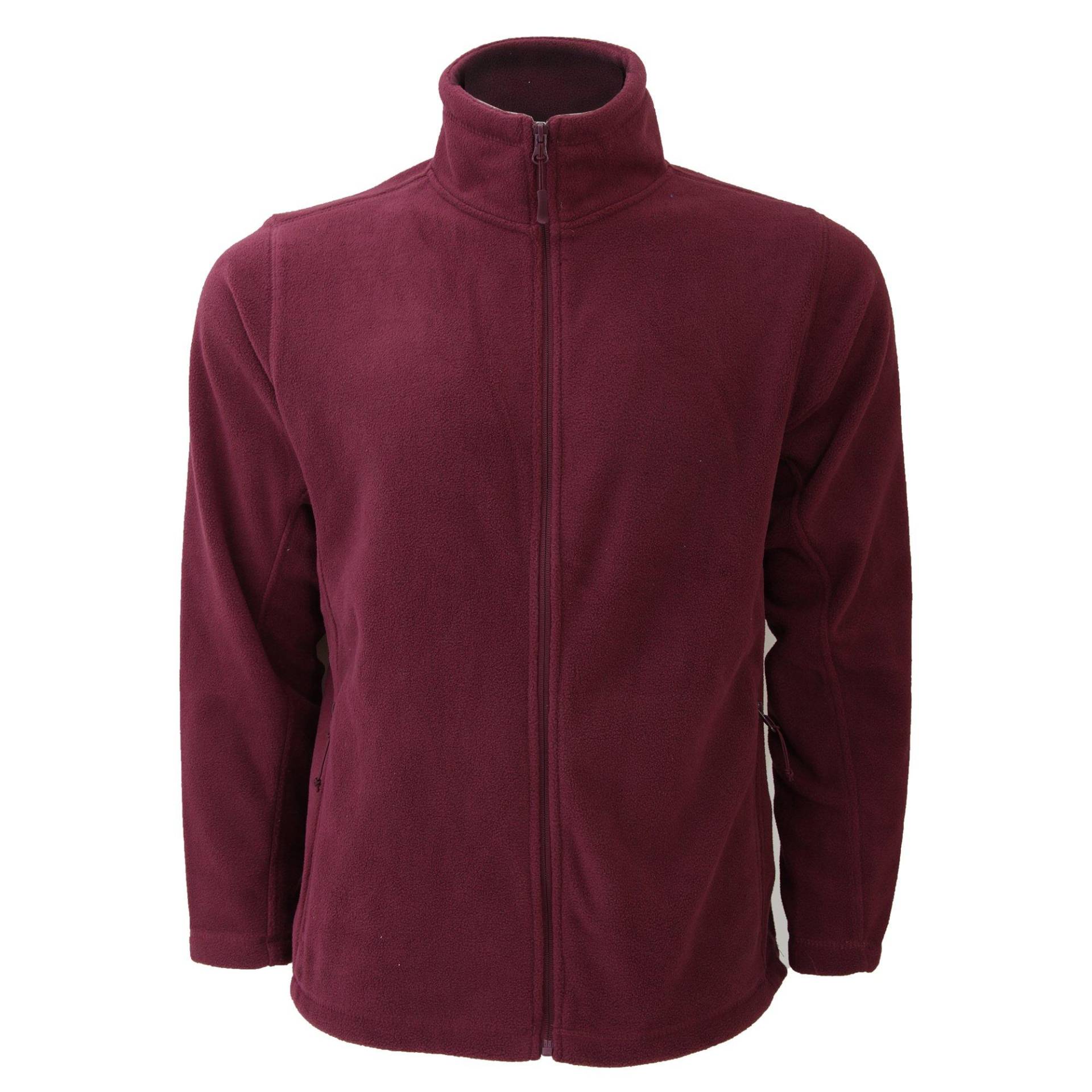 Outdoorfleecejacke Herren Weinrot XL von Russell