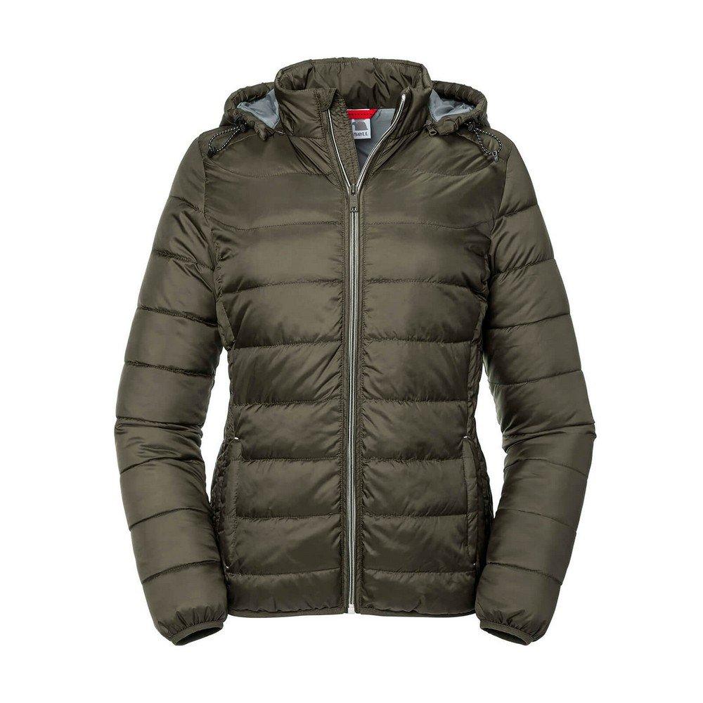 Nano Jacke Mit Kapuze Damen Olivegrün XS von Russell