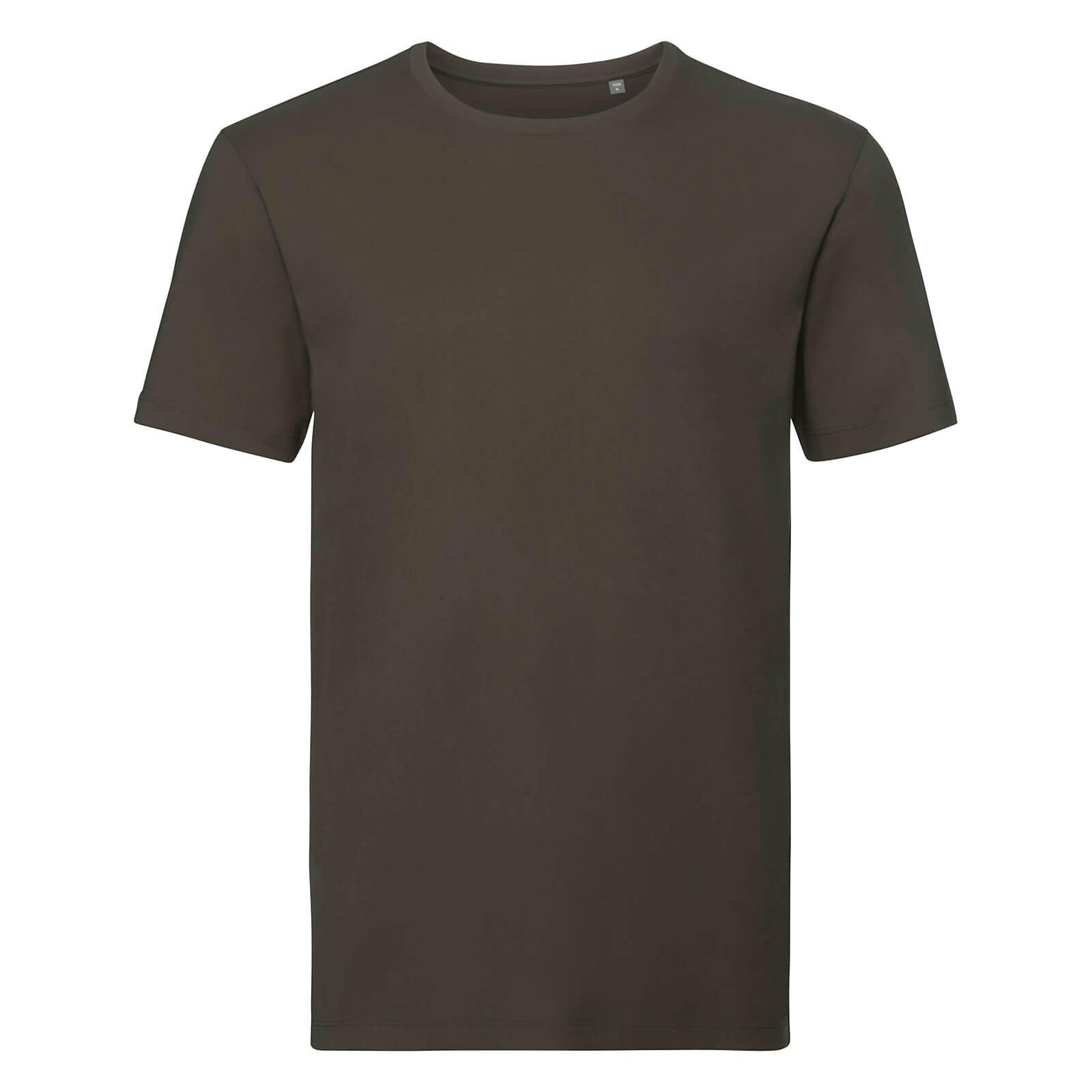 Organik Tshirt Kurzarm Herren Olivegrün L von Russell