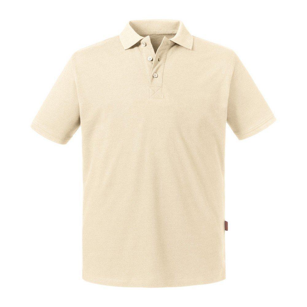 Poloshirt Pure Organic Herren Beige 3XL von Russell