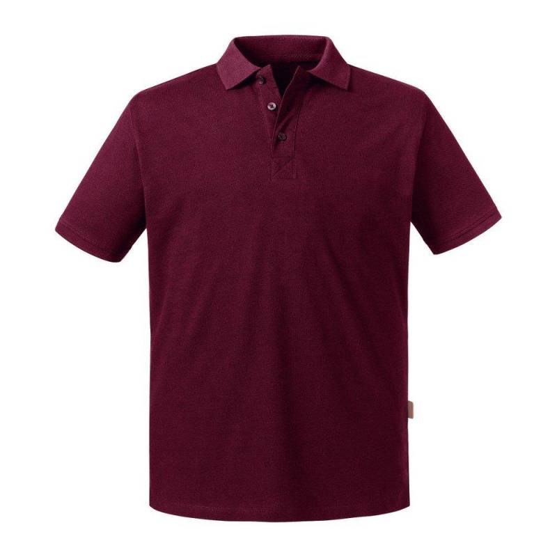 Poloshirt Pure Organic Herren Weinrot 3XL von Russell