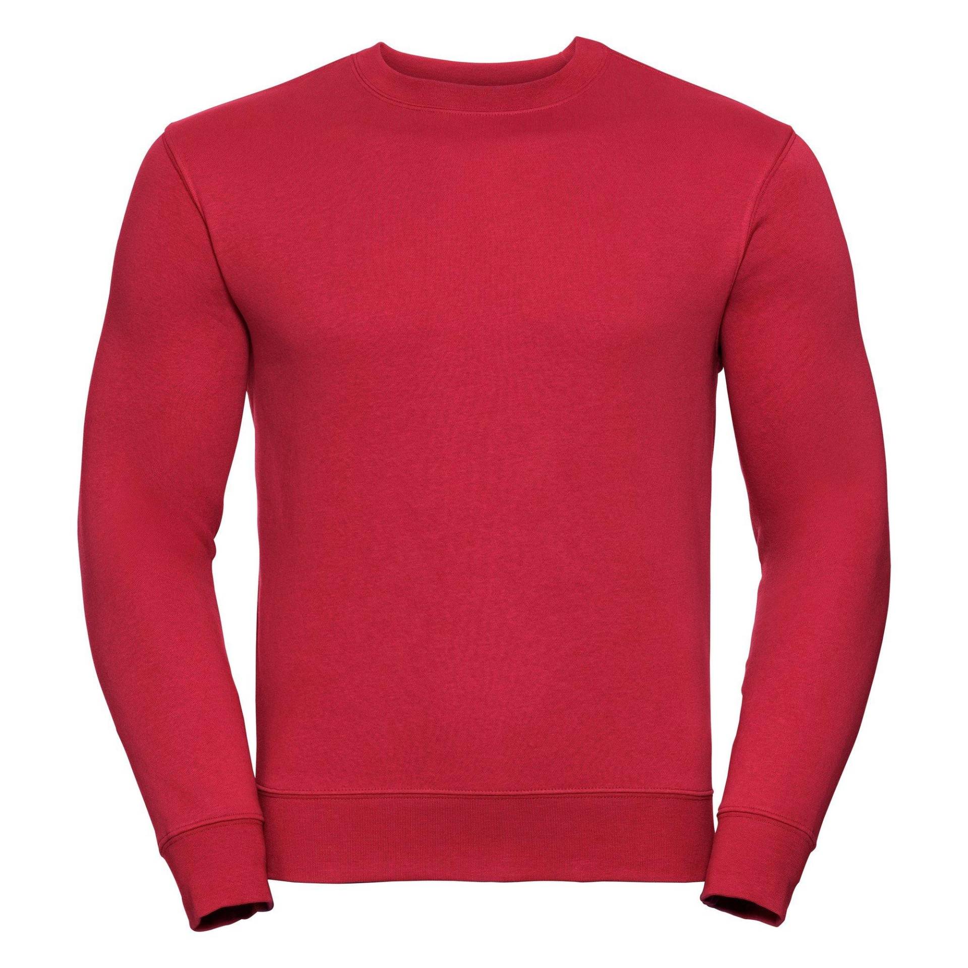 Authentic Sweatshirt (schlanker Cut) Herren Rot Bunt M von Russell