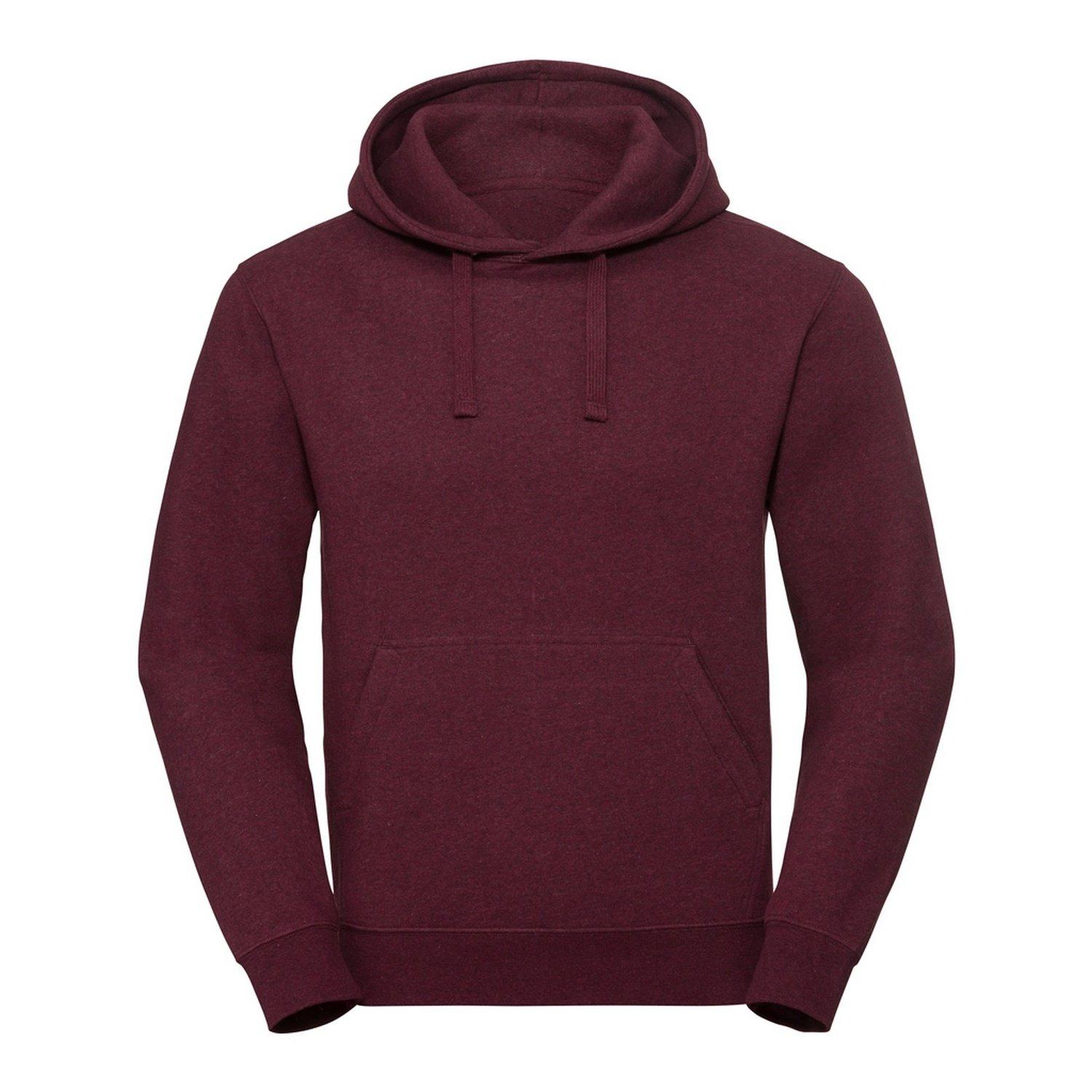 Authentisches Melange Hoodie Herren Weinrot XS von Russell