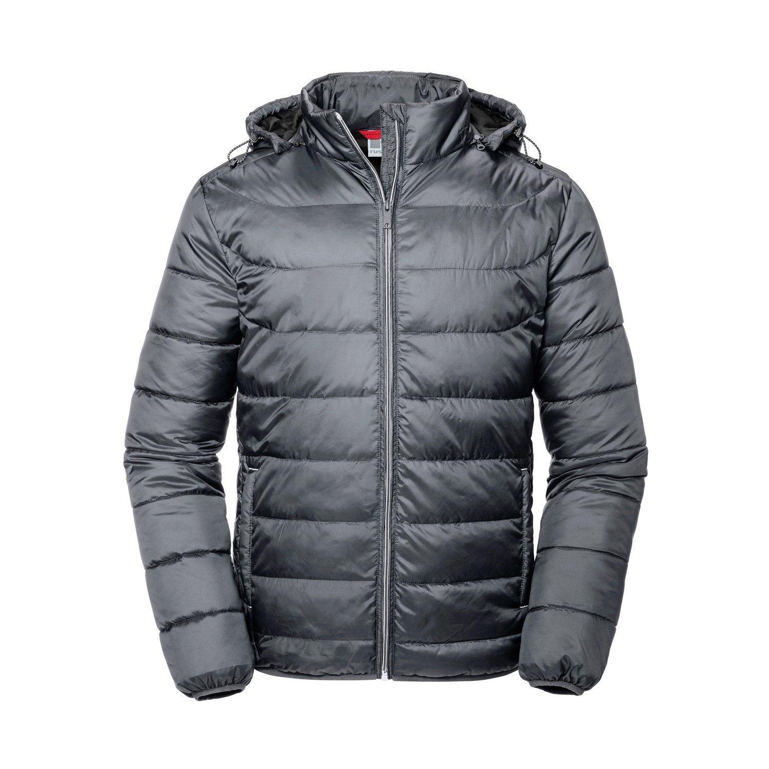 Nano Jacke Mit Kapuze Herren Grau 3XL von Russell