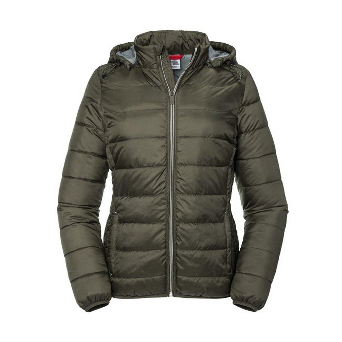 Nano Jacke Mit Kapuze Damen Olivegrün 3XL von Russell