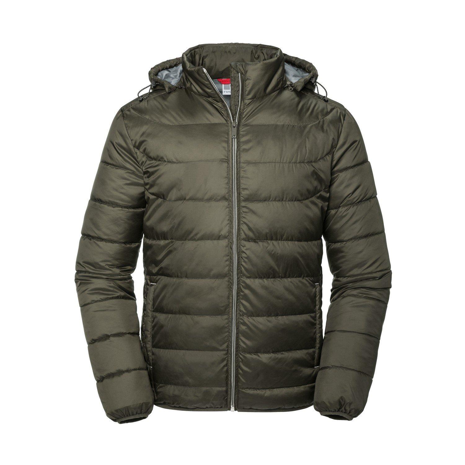 Nano Jacke Mit Kapuze Herren Olivegrün 3XL von Russell