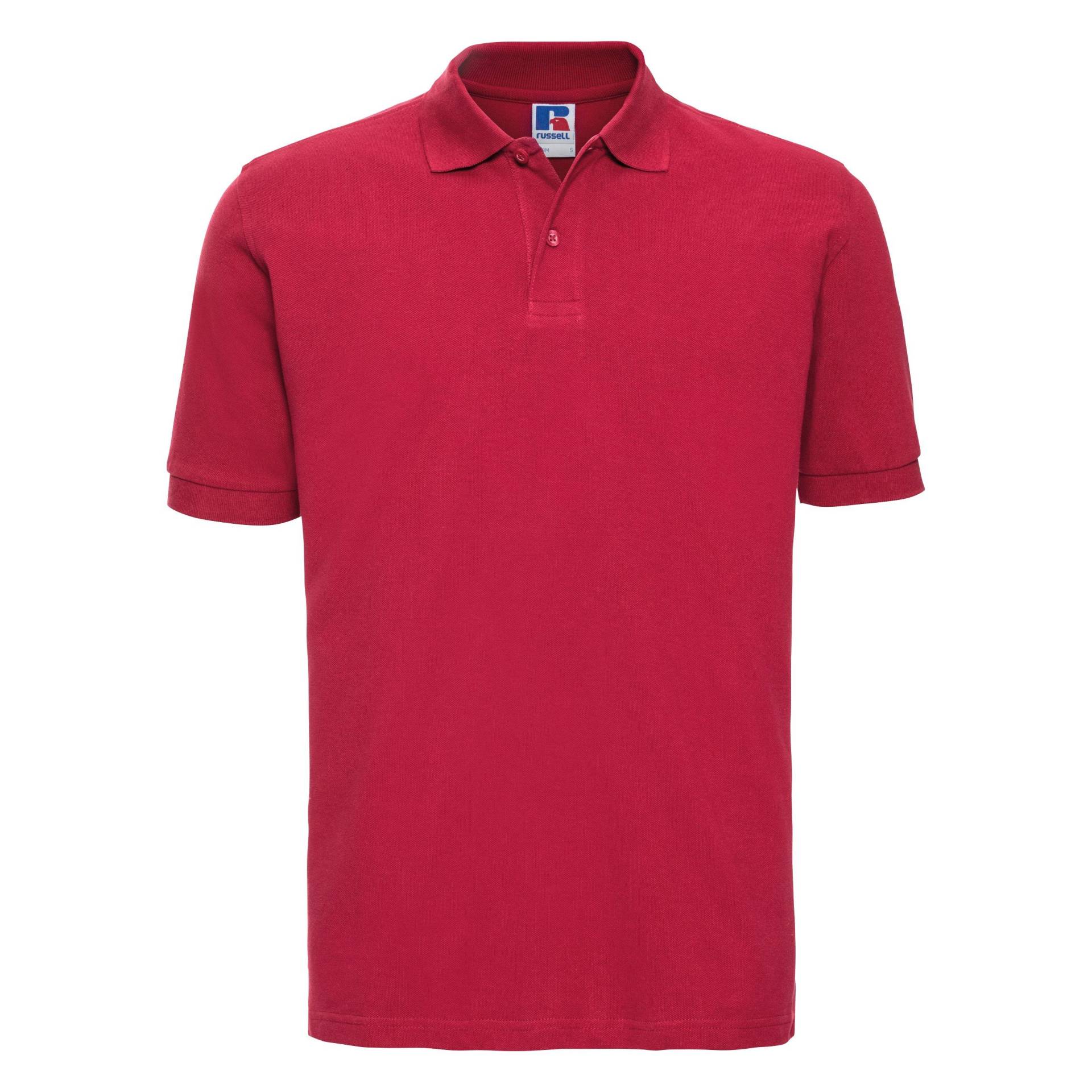 Poloshirt, Kurzarm Herren Rot Bunt S von Russell