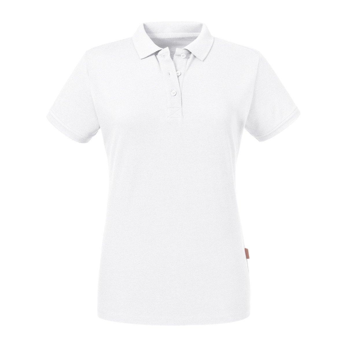 Poloshirt, Aus Biologischem Anbau Damen Weiss XL von Russell