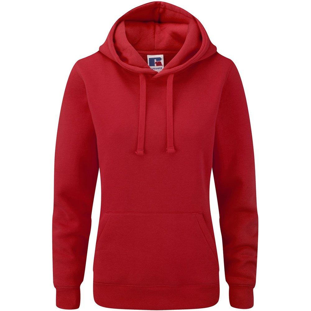 Premium Authentisches Kapuzenpullover Damen Rot Bunt XL von Russell