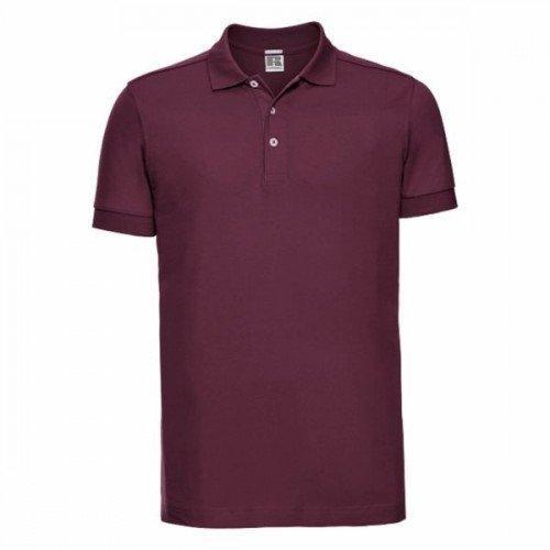 Stretch Poloshirt, Kurzarm Herren Weinrot 3XL von Russell