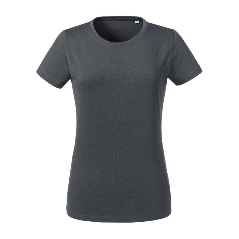 T-shirt Mit Kurzen Ärmeln Damen Grau M von Russell