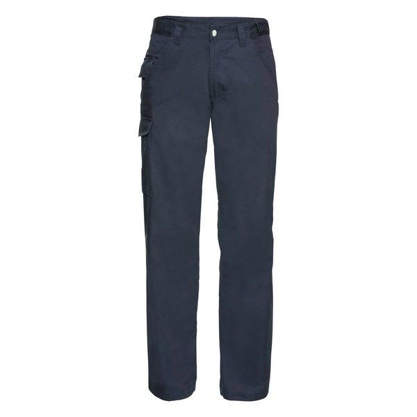 Workwear Polycotton Twill Hose Männer, Standard Beinlänge Unisex Marine W42 von Russell