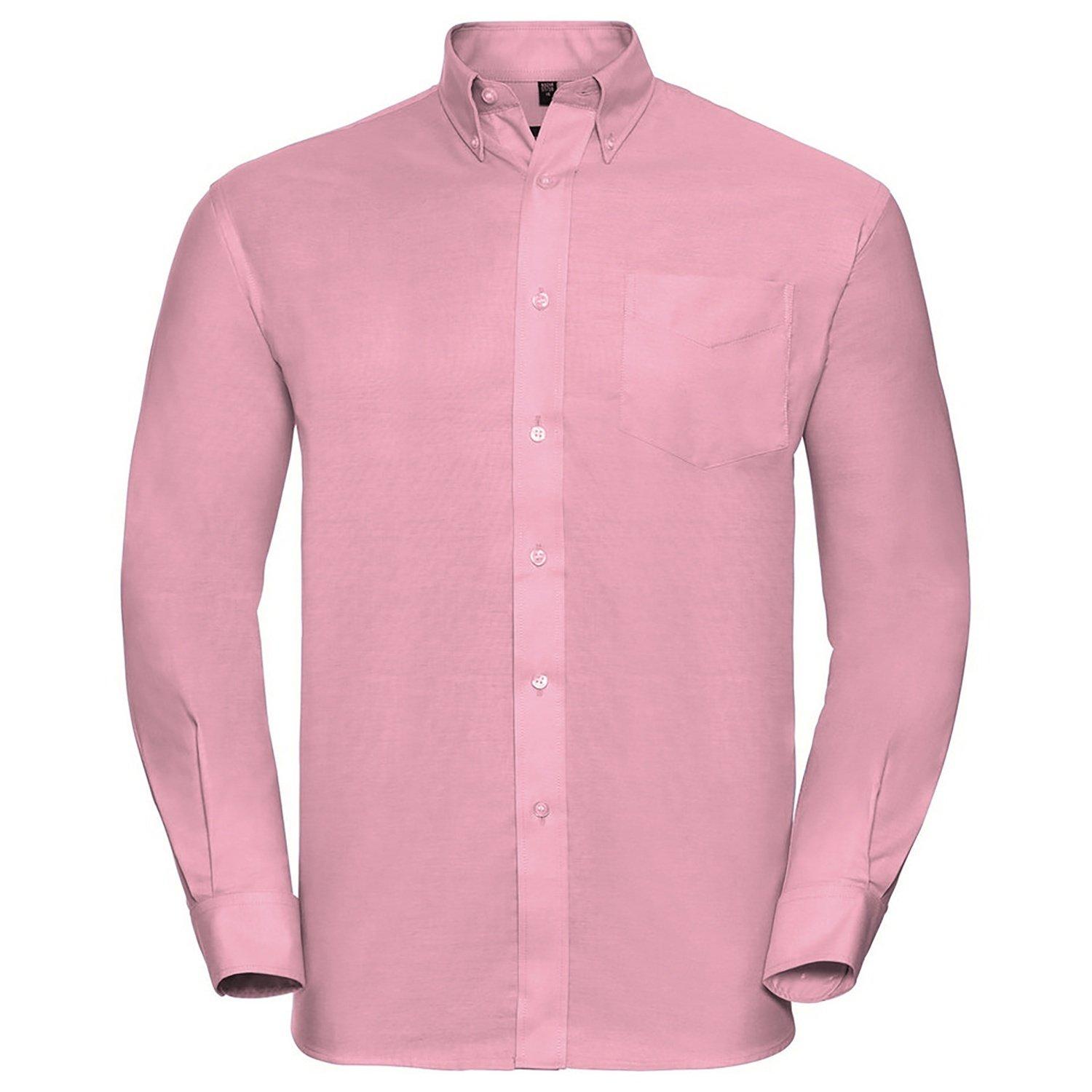 Oxford Hemd, Langärmlig, Pflegeleicht Herren Pink 38 von Russell