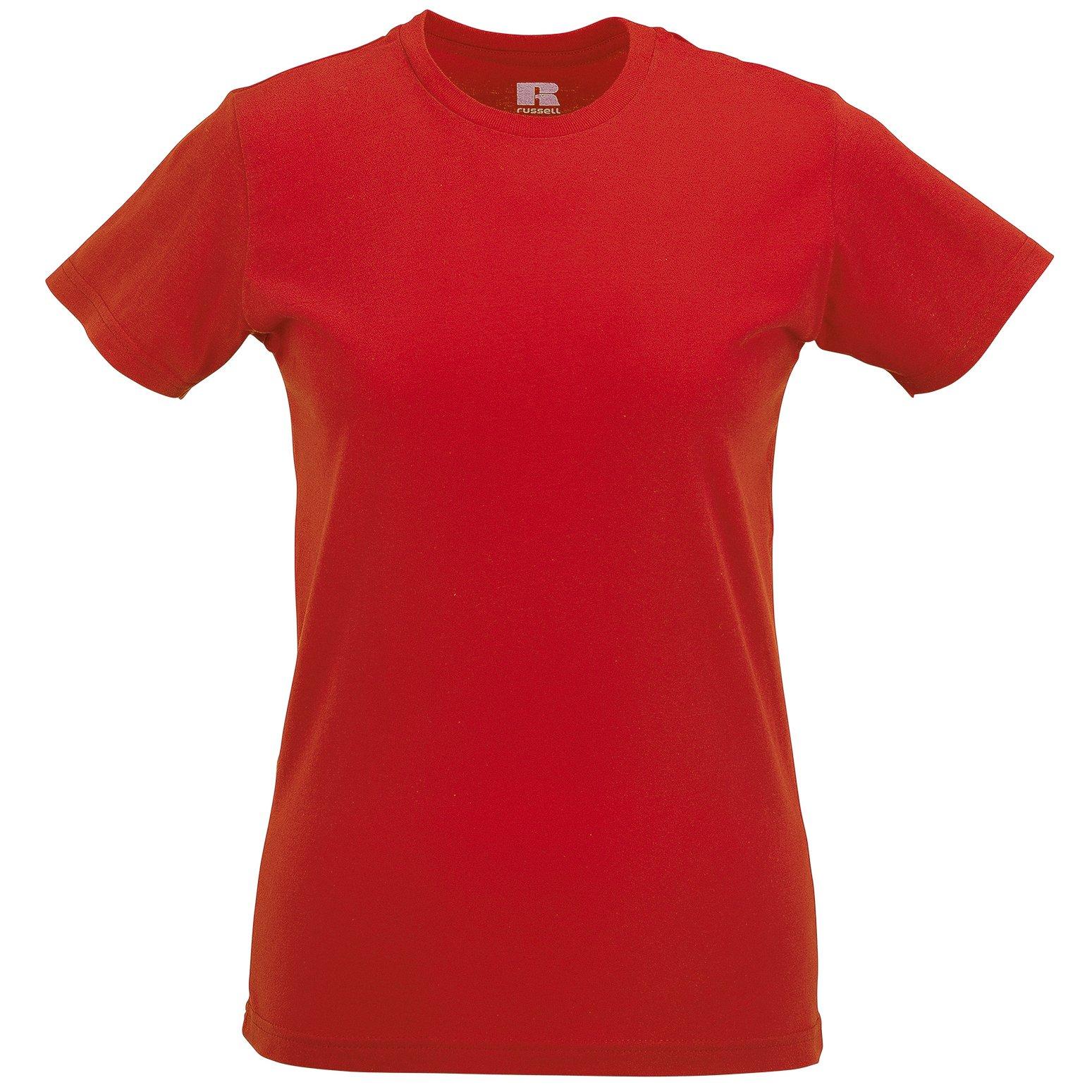 Slim Tshirt Damen Rot Bunt M von Russell