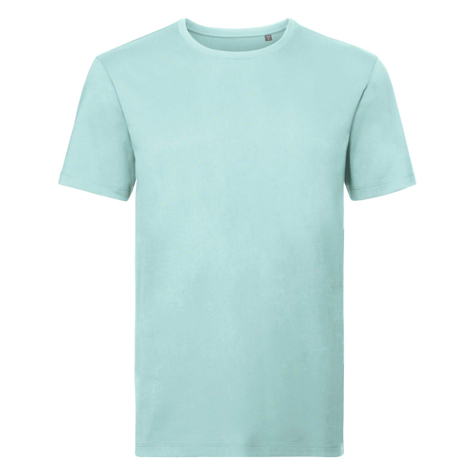 Organik Tshirt Kurzarm Herren Blau XL von Russell