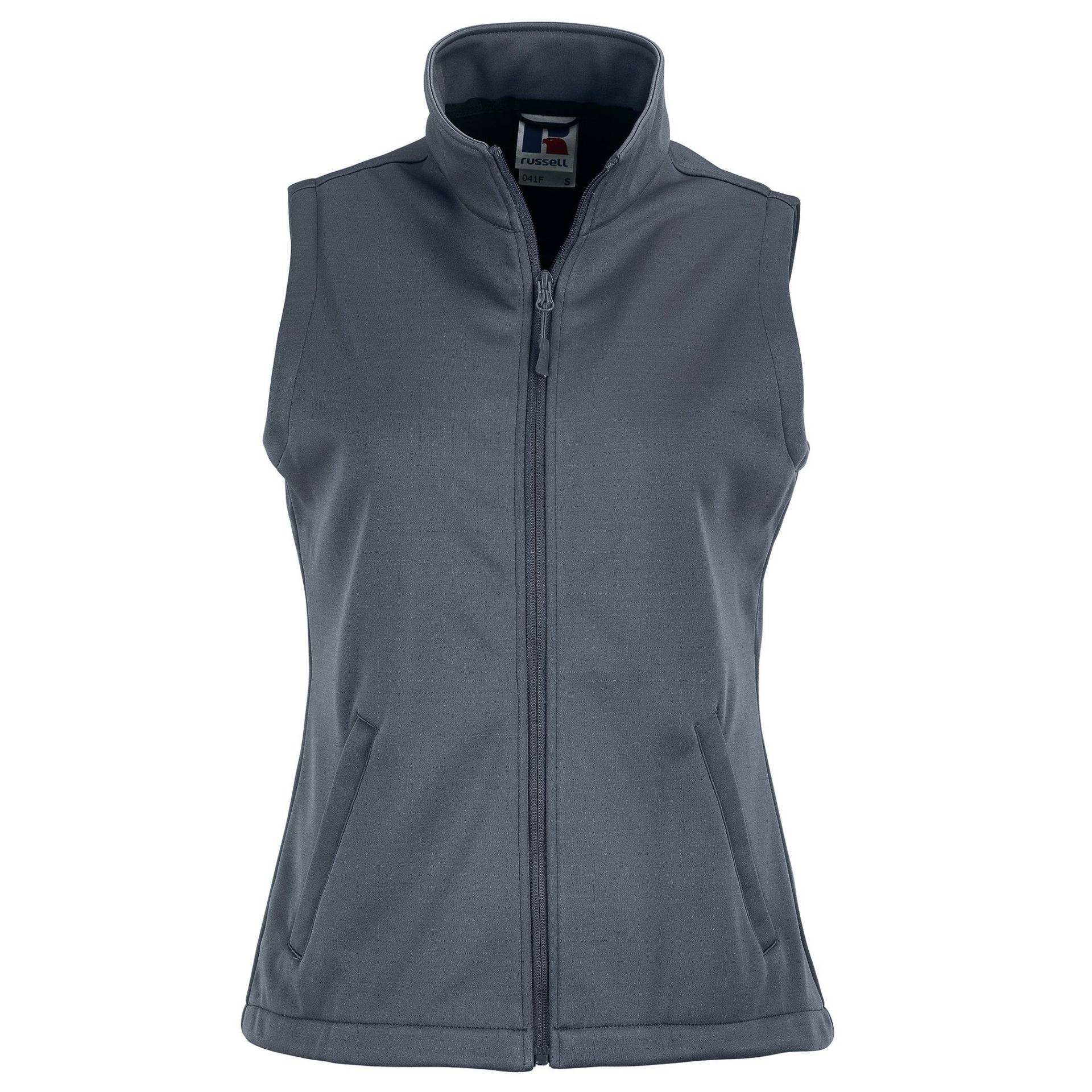 Smart Softshellgilet Softshellweste Damen Grau XS von Russell