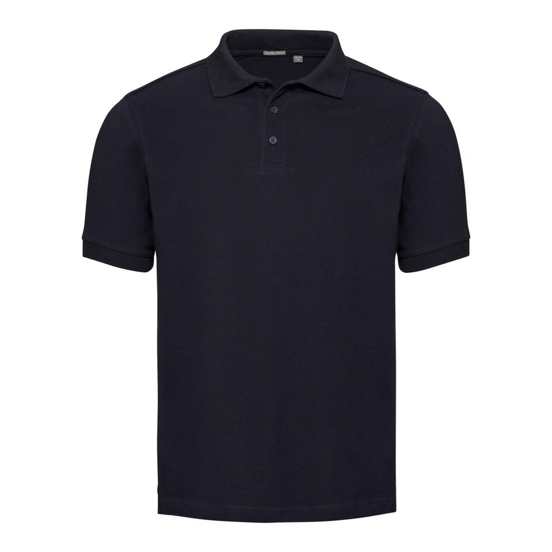 Stretch Pique Polo Shirt Herren Marine S von Russell