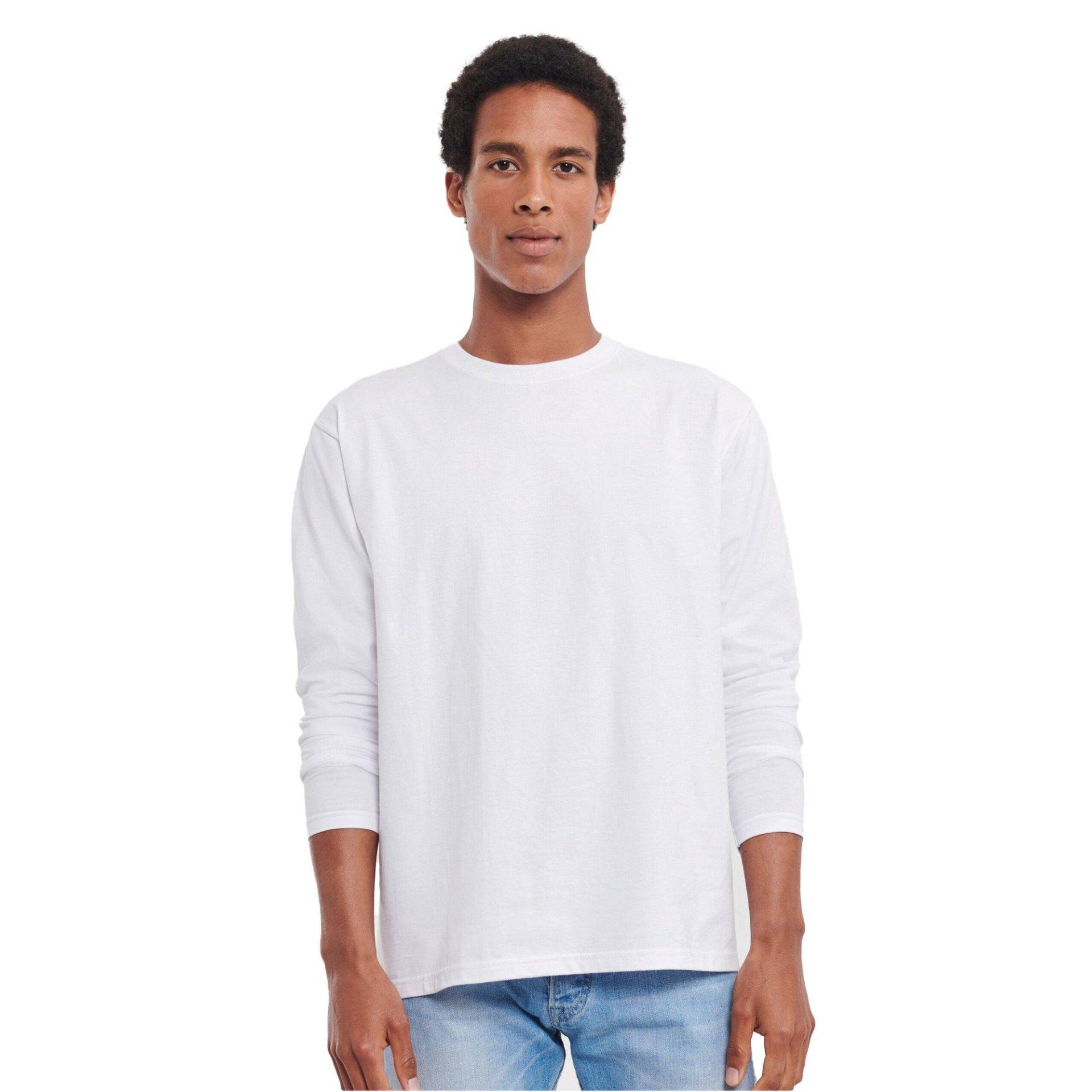 Tshirt Langärmlig Herren Weiss XS von Russell