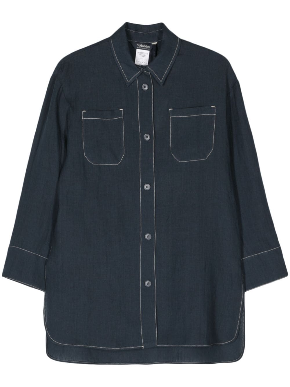 'S Max Mara Daria linen shirt - Blue von 'S Max Mara