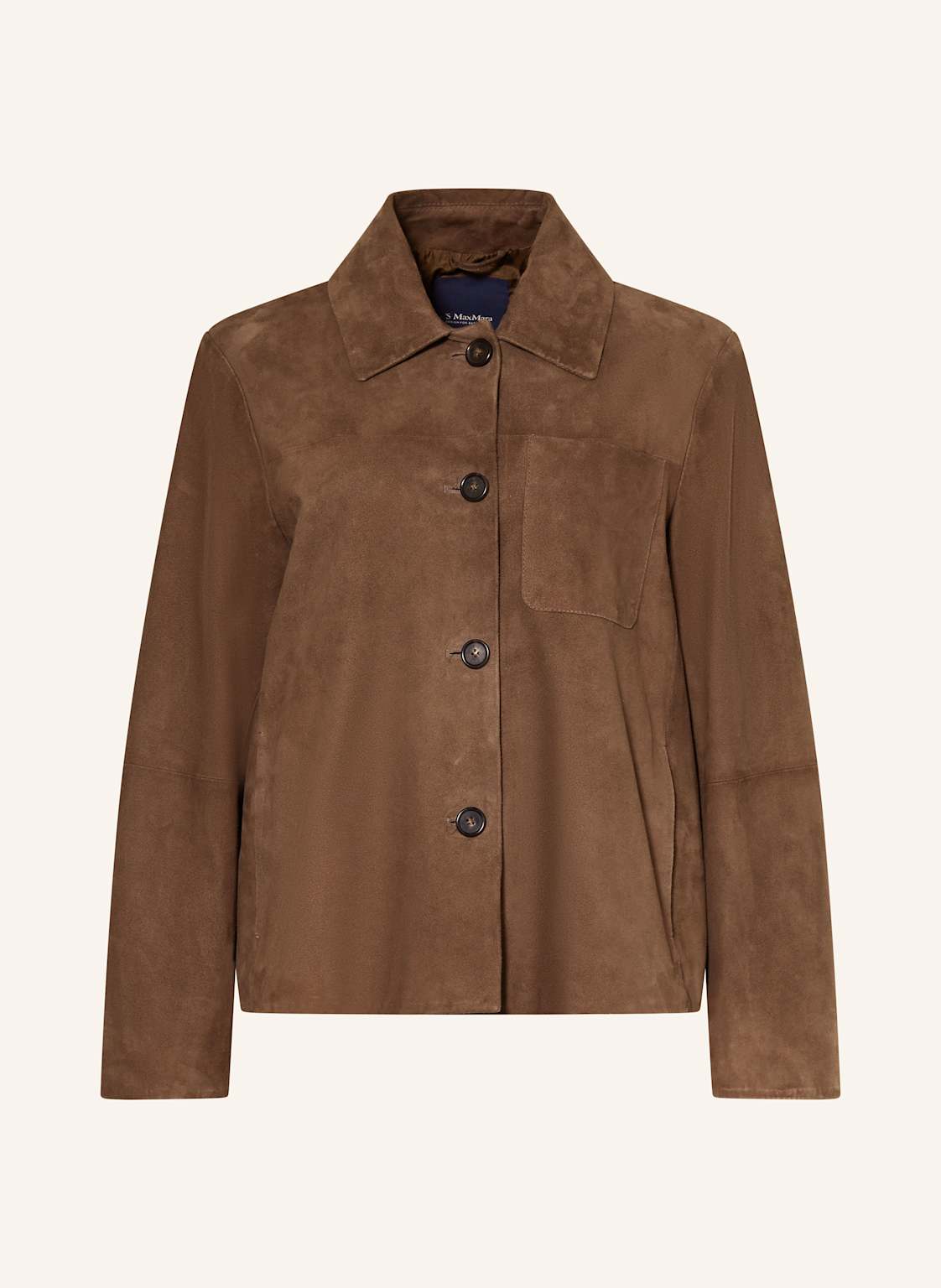 S Max Mara Lederjacke Cloe braun von S Max Mara