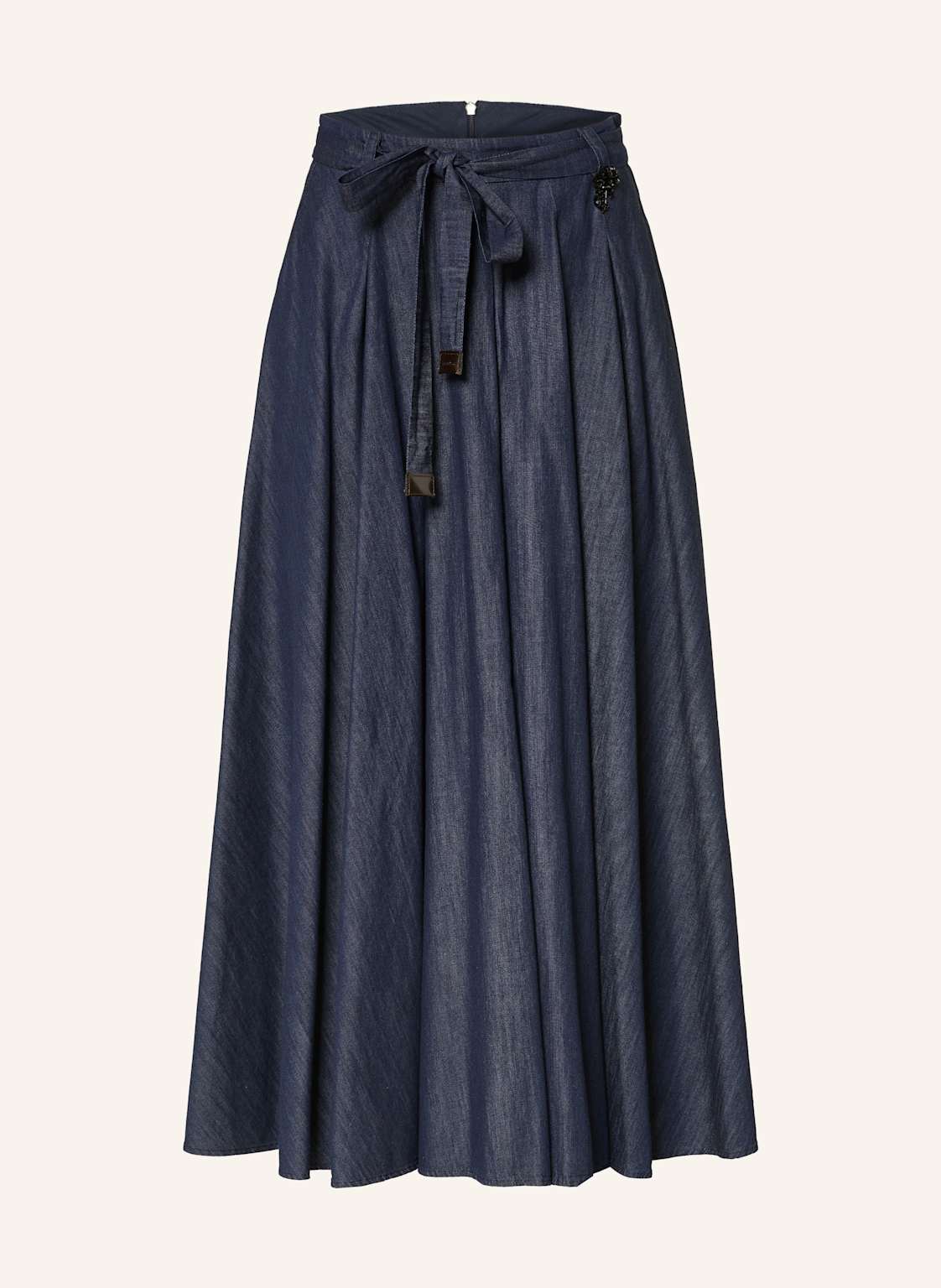 S Max Mara Rock Amanda In Jeansoptik Mit Schmuckperlen blau S Max Mara Rock Amanda In Jeansoptik Mit Schmuckperlen blau von S Max Mara