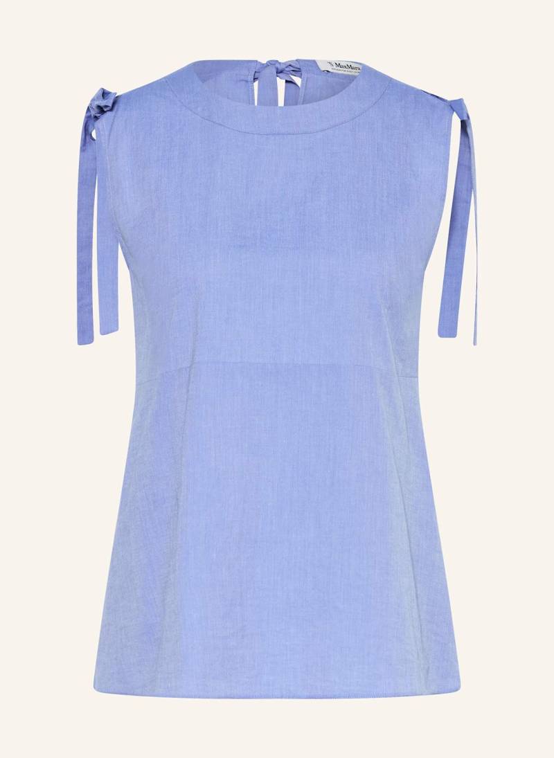 S Max Mara Top Eleonora blau von S Max Mara