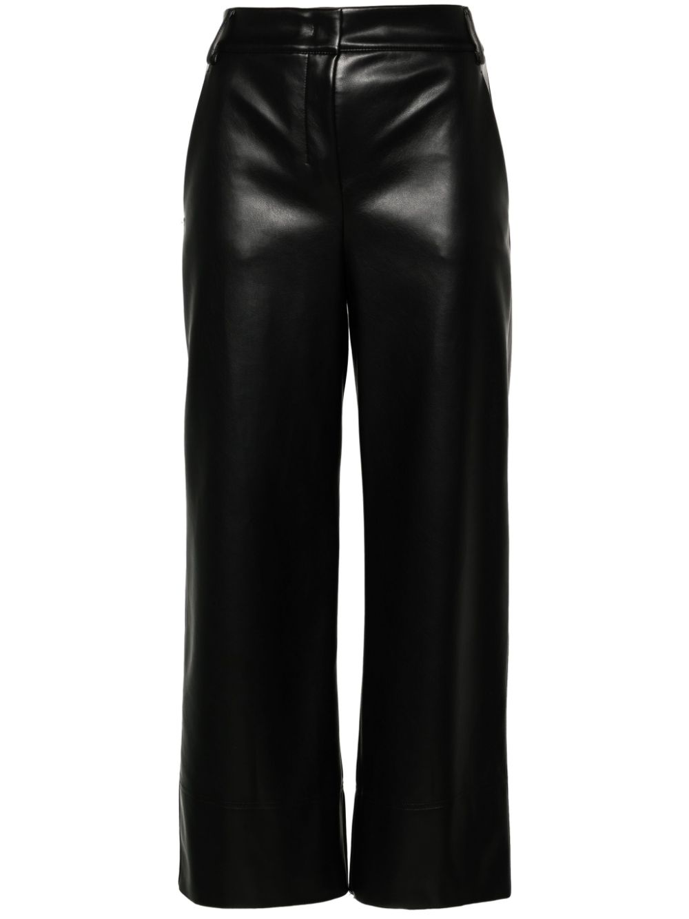 'S Max Mara faux-leather cropped trousers - Black von 'S Max Mara