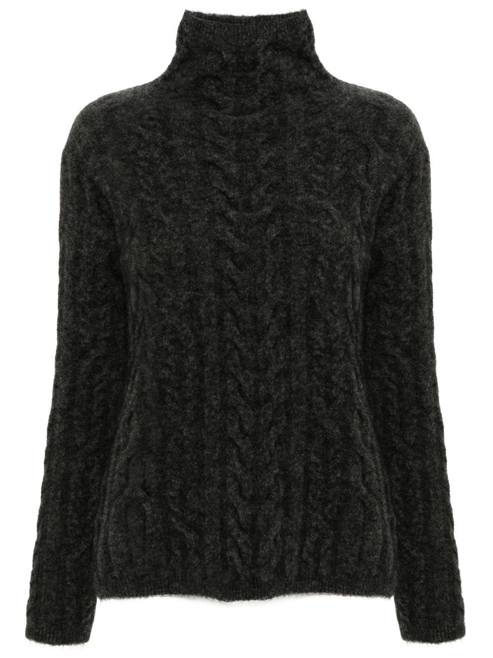 'S Max Mara high-neck cable-knit jumper - Grey von 'S Max Mara