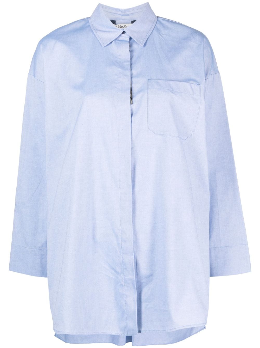 'S Max Mara long-sleeve cotton shirt - Blue von 'S Max Mara