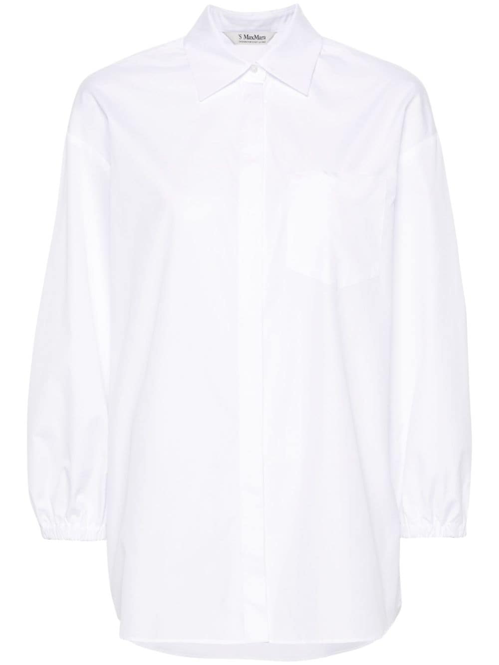 'S Max Mara long-sleeve cotton shirt - White von 'S Max Mara