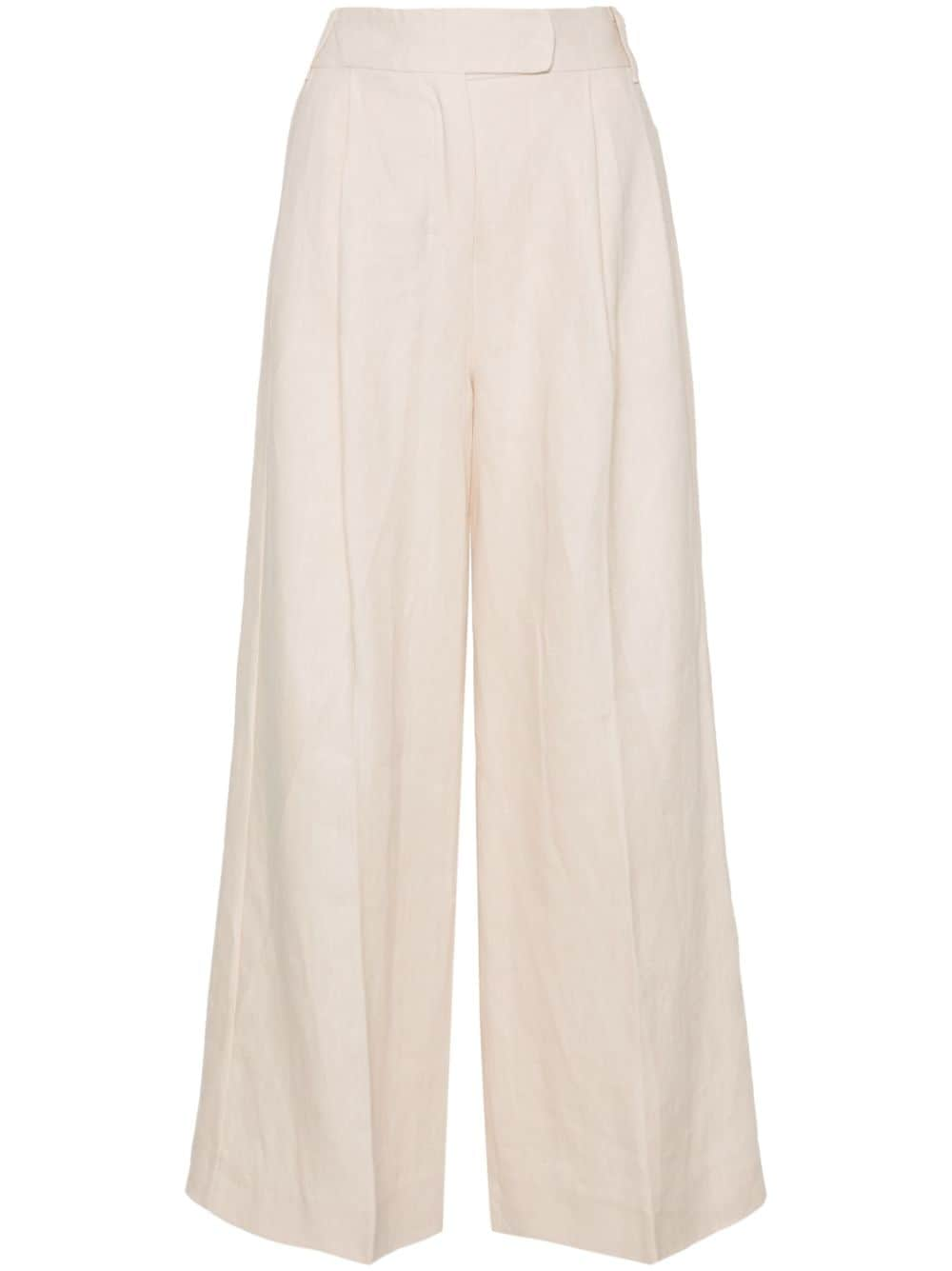 'S Max Mara mid-rise wide-leg trousers - Neutrals von 'S Max Mara