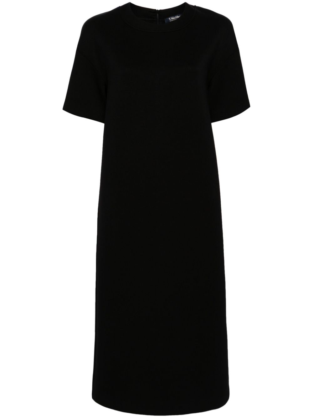 'S Max Mara short-sleeve scuba midi dress - Black von 'S Max Mara