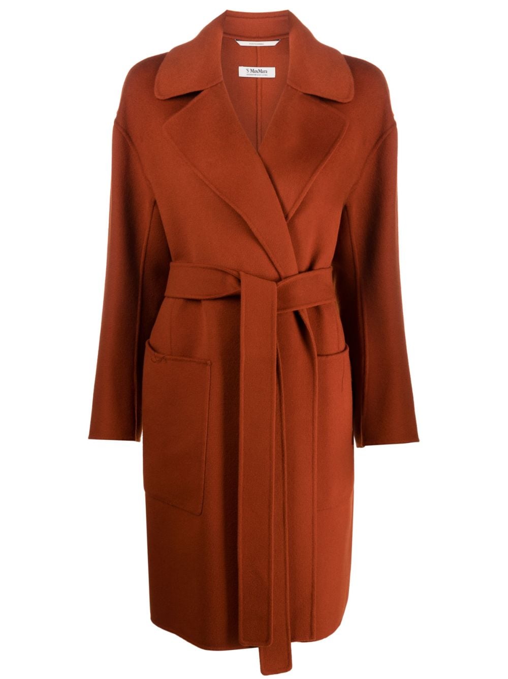 'S Max Mara virgin wool belted coat - Orange von 'S Max Mara