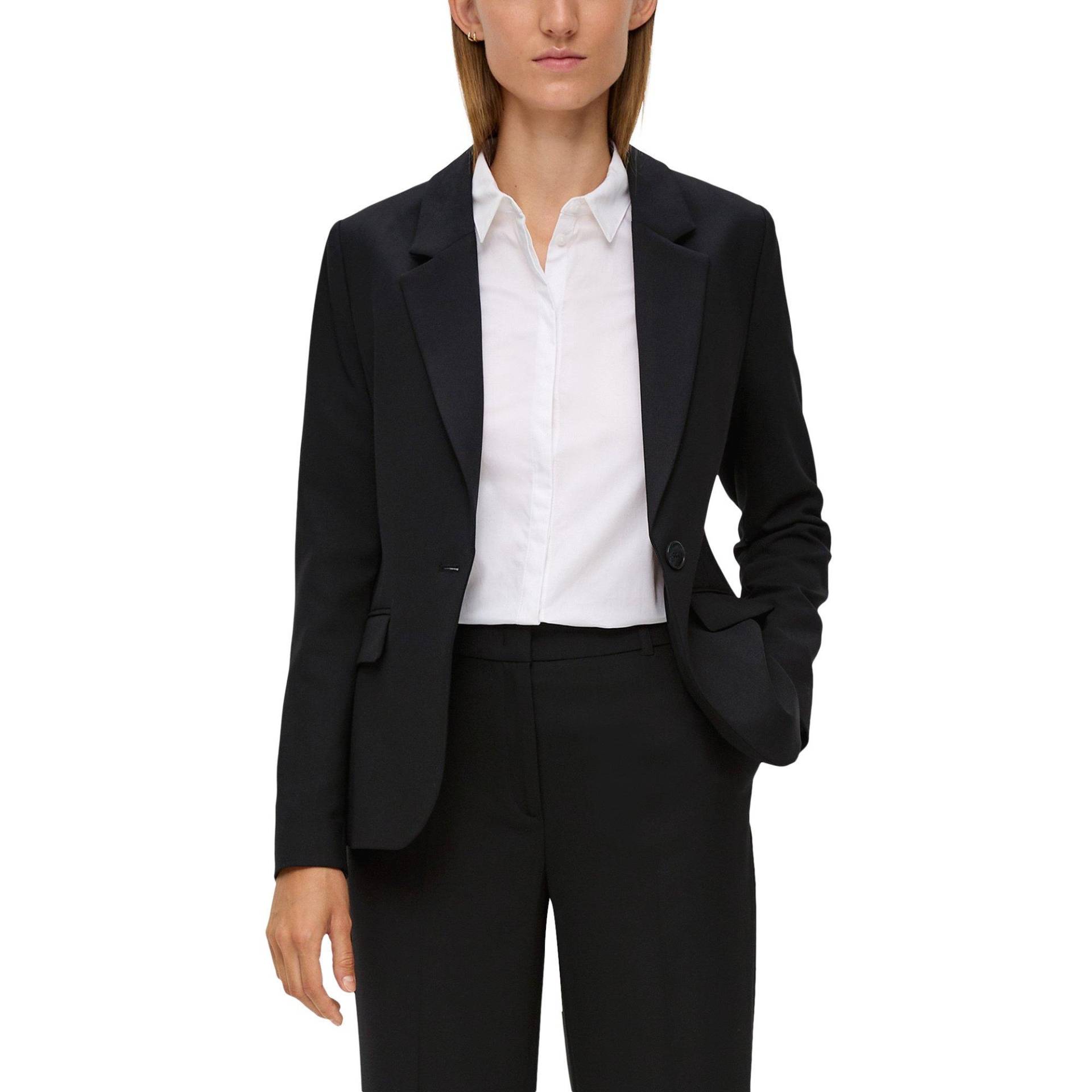 Blazer Damen Black 36 von S. Oliver Black Label