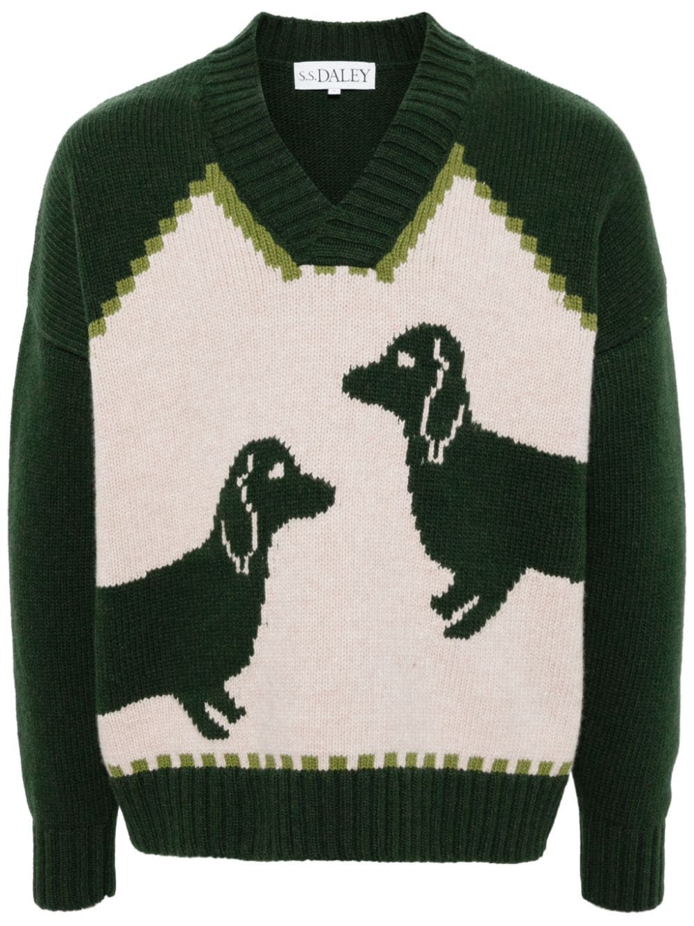 S.S.DALEY Harold wool jumper - Green von S.S.DALEY