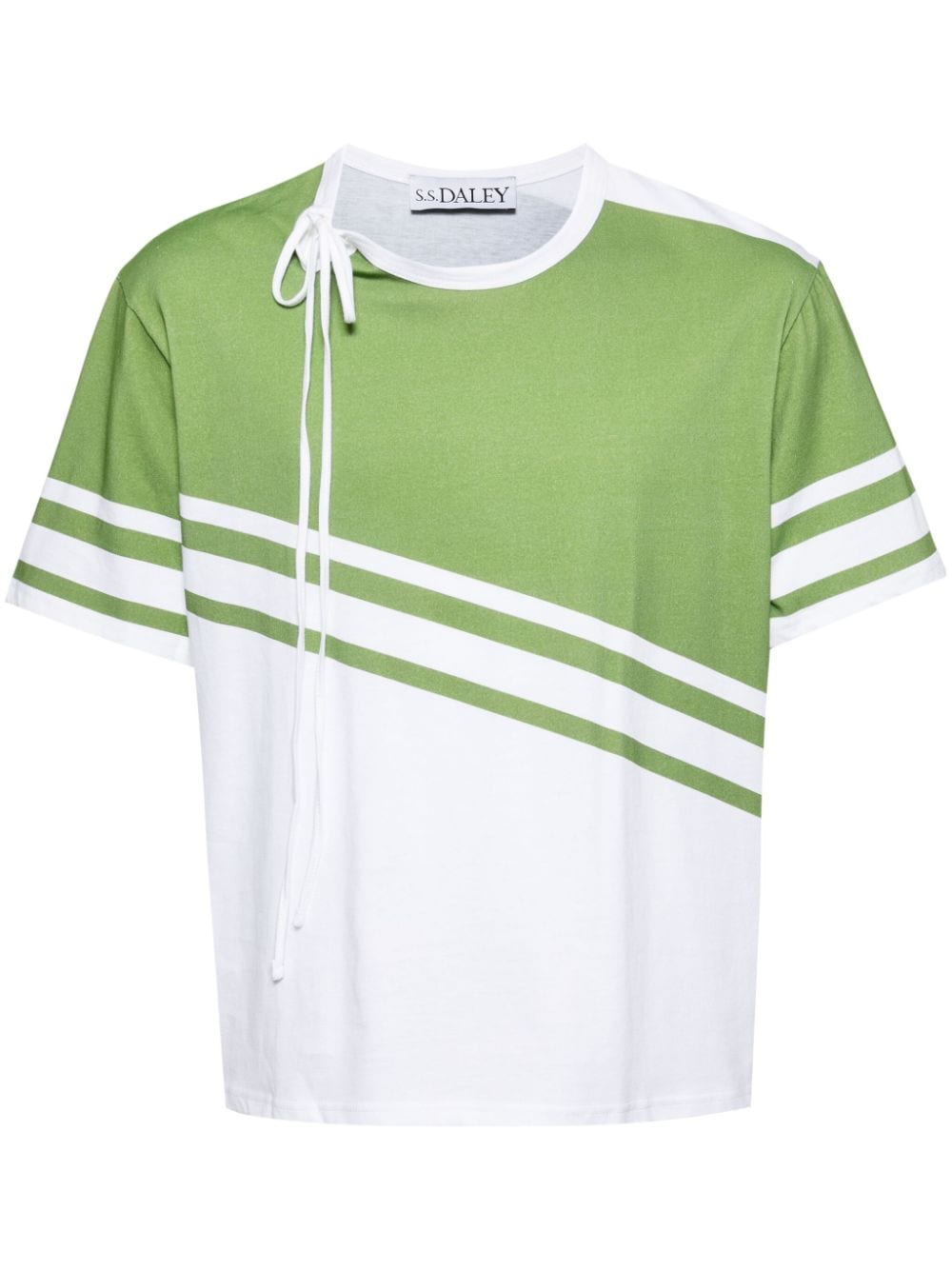 S.S.DALEY striped cotton T-shirt - Green von S.S.DALEY