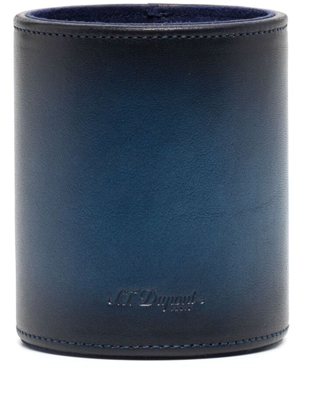 S.T. Dupont Atelier leather pen pot - Blue von S.T. Dupont