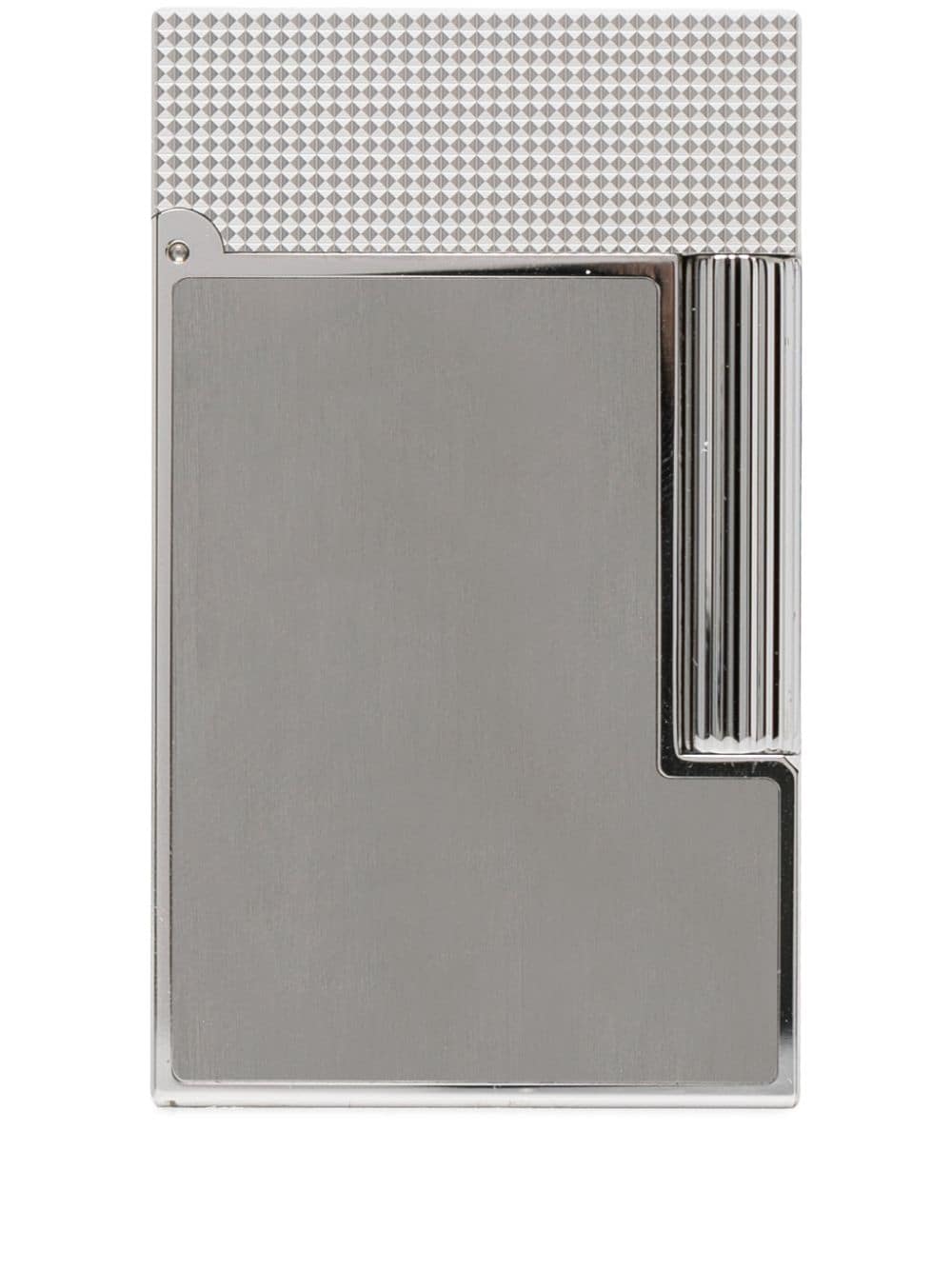 S.T. Dupont Ligne 2 diamond-pattern head lighter - Silver von S.T. Dupont