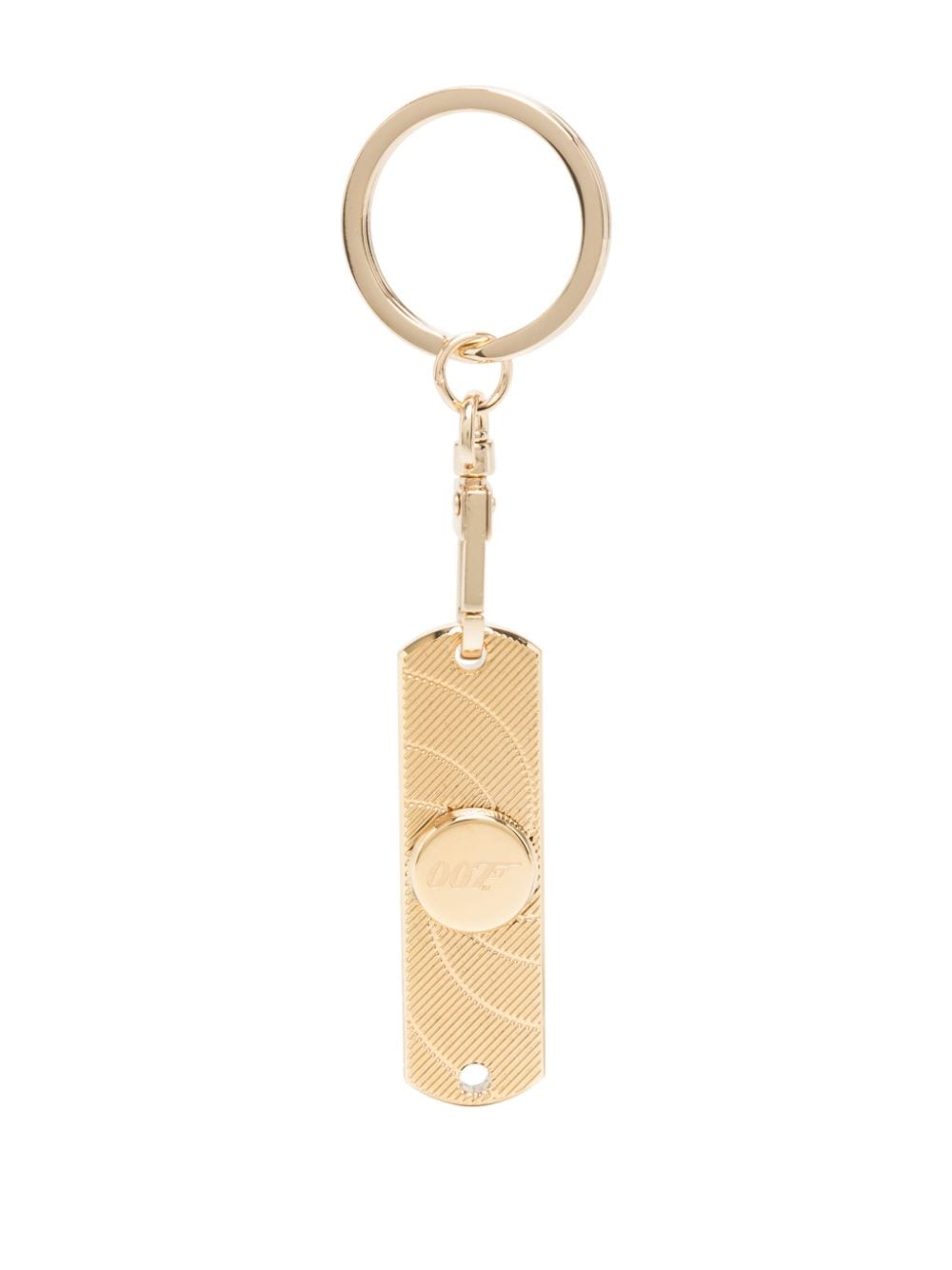 S.T. Dupont engraved-logo keychain - Gold von S.T. Dupont