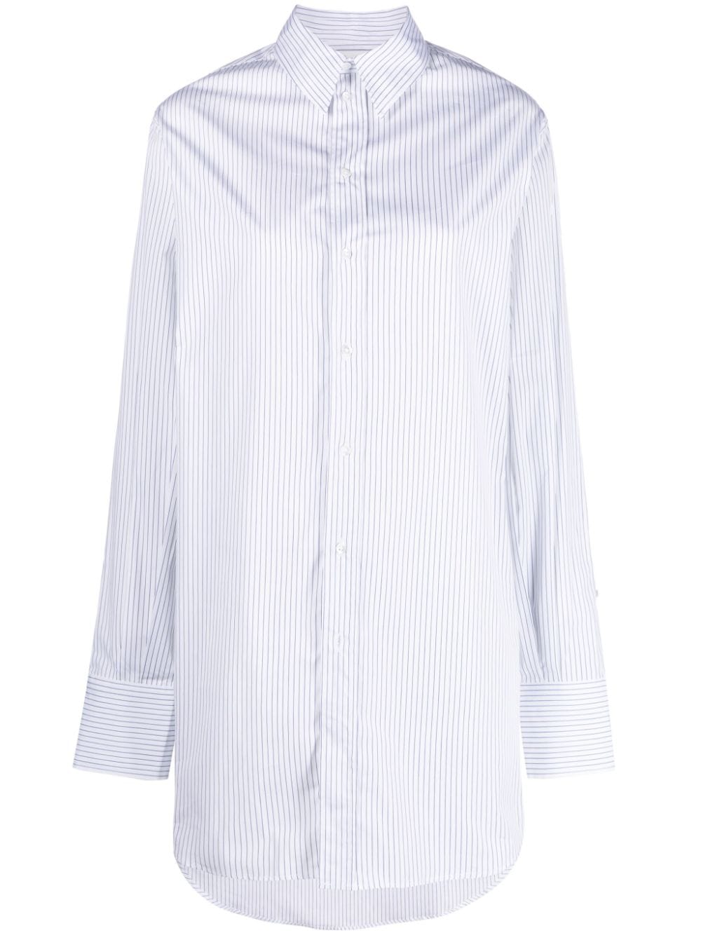 SA SU PHI striped cotton shirt - White von SA SU PHI