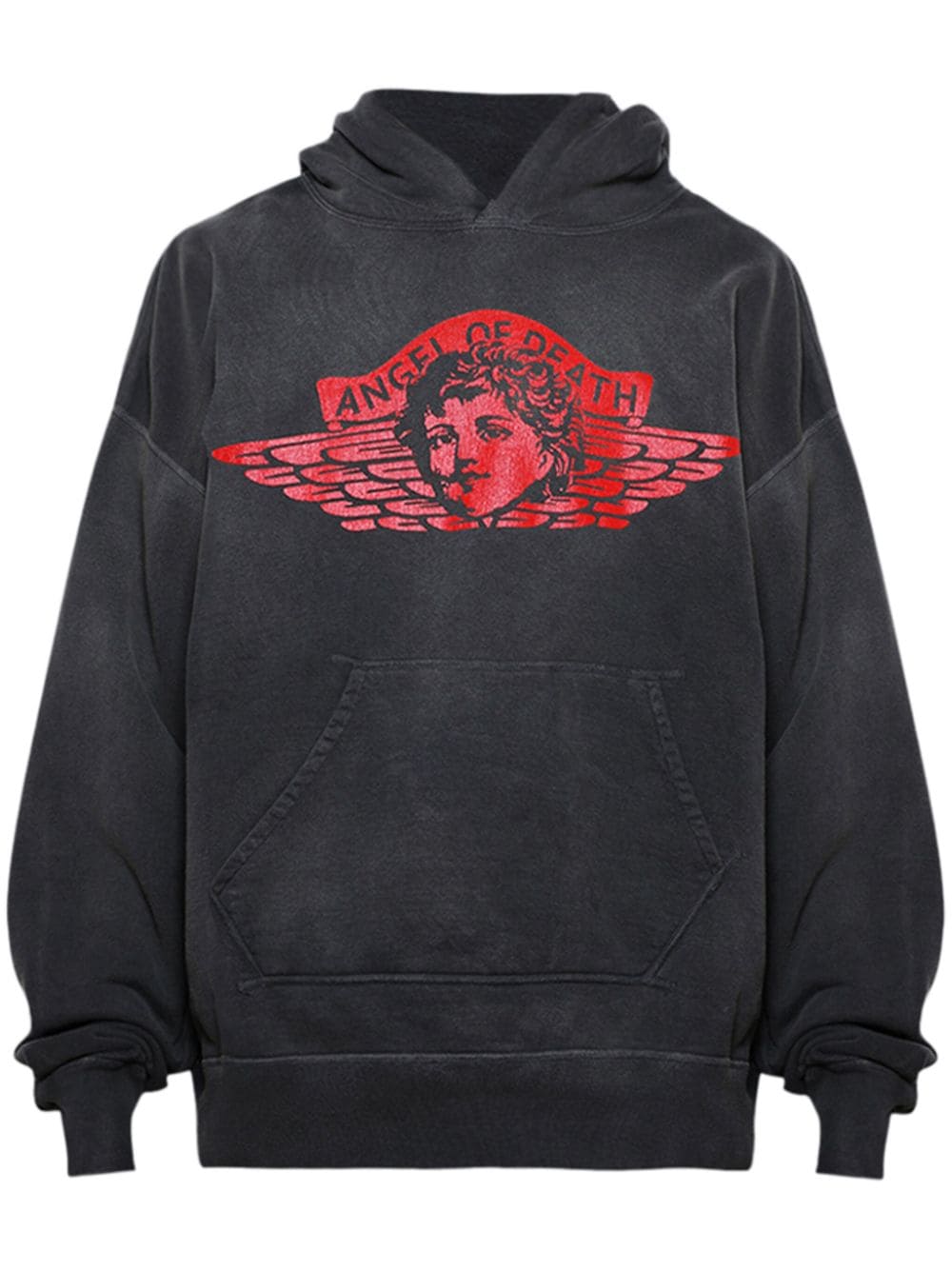 SAINT MXXXXXX graphic-print cotton hoodie - Black von SAINT MXXXXXX