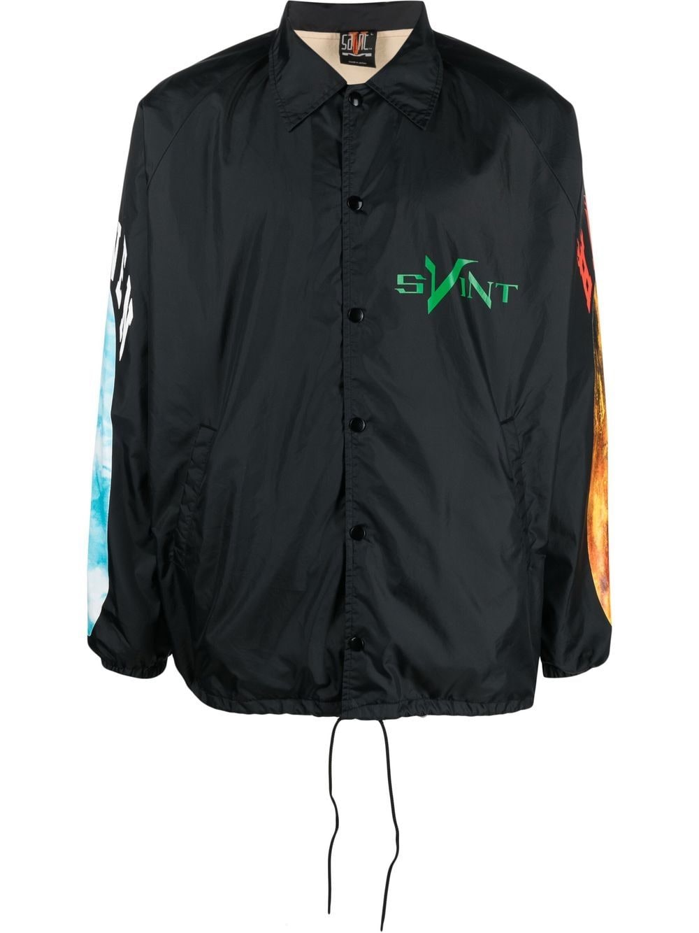 SAINT MXXXXXX graphic-print shirt jacket - Black von SAINT MXXXXXX
