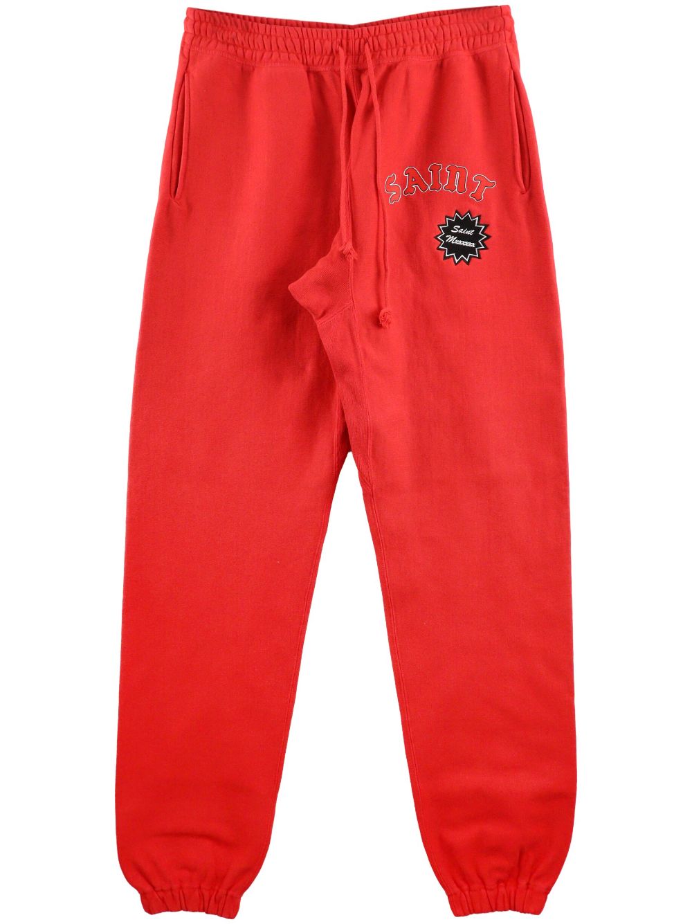 SAINT MXXXXXX logo-print cotton track pants - Red von SAINT MXXXXXX