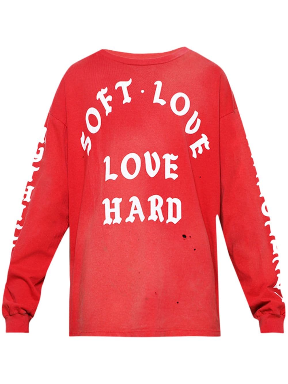 SAINT MXXXXXX logo-print long-sleeve T-shirt - Red von SAINT MXXXXXX