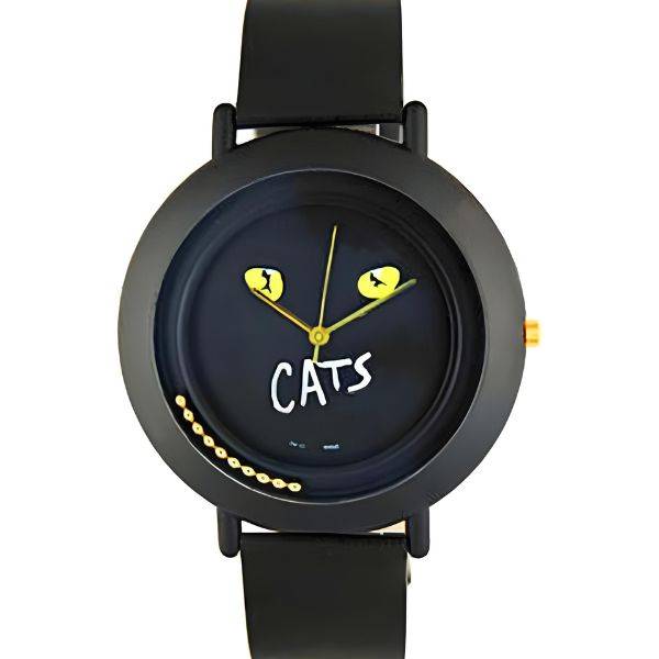 CATS. NOS black XXL, Quartzuhr schwarz von _SALE