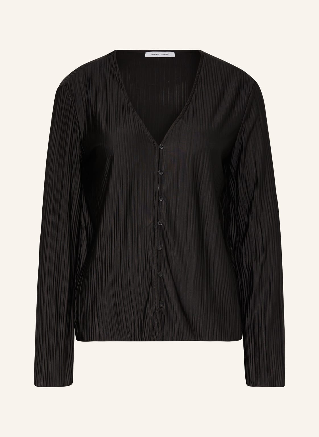 Samsøe Samsøe Bluse Sauma Mit Plissees schwarz Samsøe Samsøe Bluse Sauma Mit Plissees schwarz von SAMSØE SAMSØE