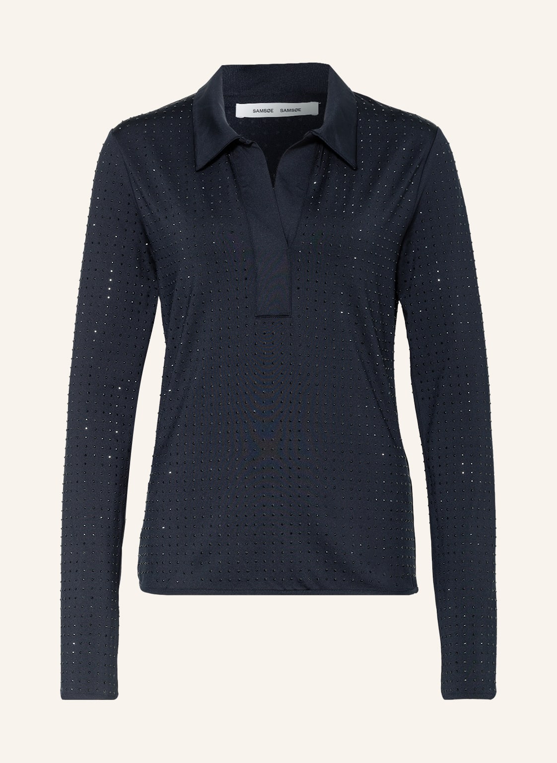 Samsøe Samsøe Blusenshirt Malika Mit Schmucksteinen blau Samsøe Samsøe Blusenshirt Malika Mit Schmucksteinen blau von SAMSØE SAMSØE
